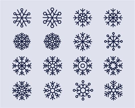 Free Snowflake Vector Icons – Part 02 (Ai)