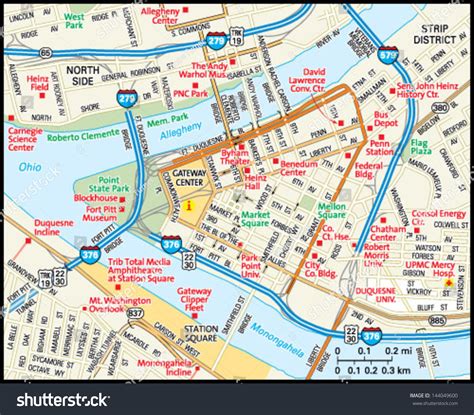 Pittsburgh Attractions Map