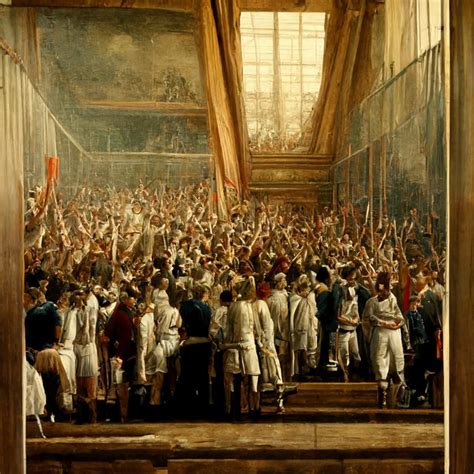 The Oath Of The Tennis Court Jacques Louis David