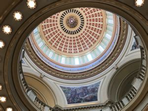 The dome inside Oklahoma State Capitol building - Clumsy Crafter