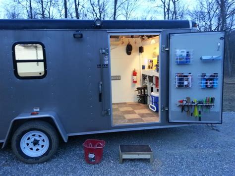 Pin by Justin Brinkman on Trailer mods | Cargo trailer conversion, Enclosed trailer camper ...