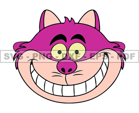 Cheshire Cat Svg, Cheshire Png, Cartoon Customs SVG, EPS, PN - Inspire ...