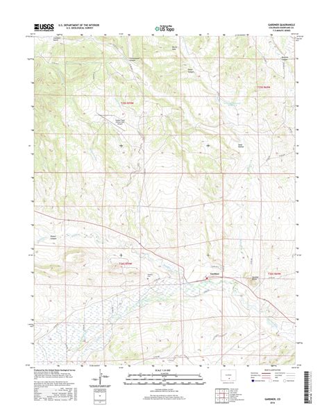 MyTopo Gardner, Colorado USGS Quad Topo Map