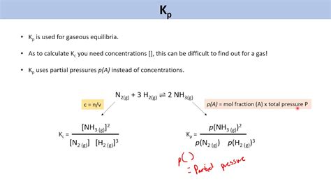 The equilibrium constant Kp - YouTube