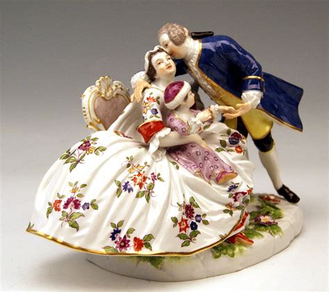 Meissen Figurine Group by Kaendler of the Lucky Family Gallant ...