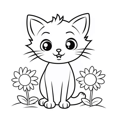 flower cat - Draw Easy