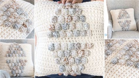 Crochet Bobble Stitch Pillow Pattern - Easy Crochet