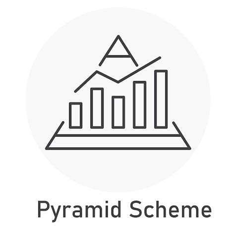 Premium Vector | Pyramid scheme vector illustration icon design