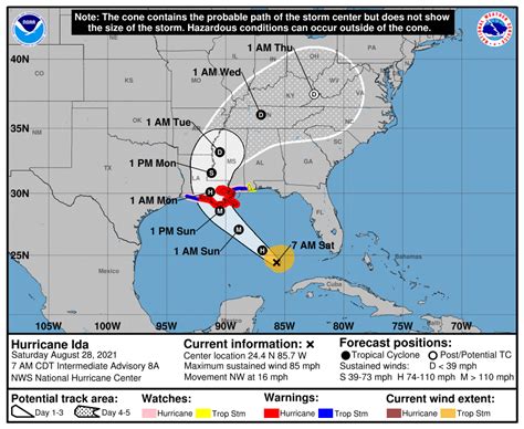 Hurricane Ida Forecast Update - NOLA Ready