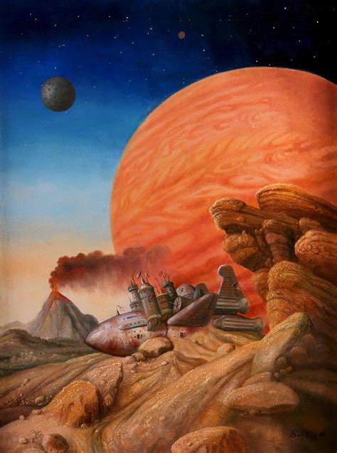 Raymond Bayless - Life on Mars at 1stDibs | mars painting, life on mars ...