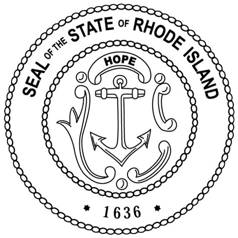 Rhode Island State Seal in 2022 | State flags, Seal, Flag