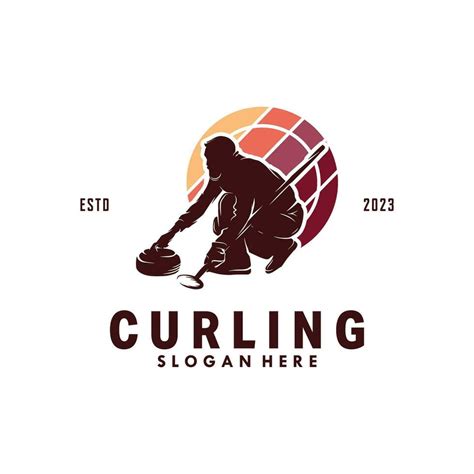 Curling Vector logo design template 36493512 Vector Art at Vecteezy