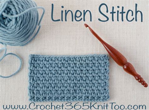 How to Crochet the Linen Stitch - Crochet 365 Knit Too