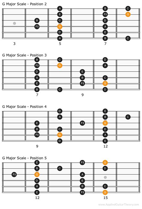 Major Scale Patterns, Positions and Theory | Music theory guitar, Learn ...