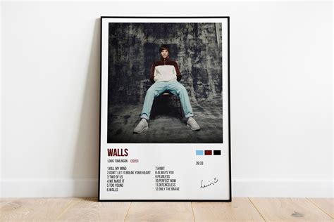 WALLS Album Poster With Track List / Louis Tomlinson Walls | Etsy UK