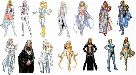 The Comic Book Hero: Emma Frost White Queen/Black Queen Costume history