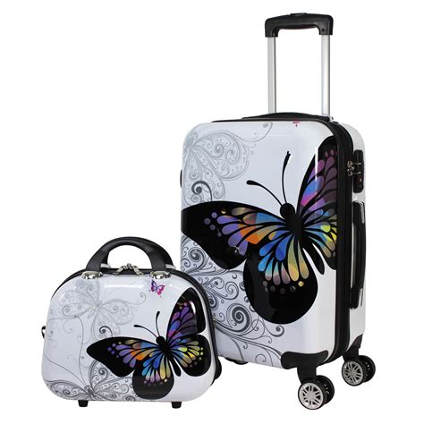 World Traveler 2-Piece Carry-on Hardside Spinner Luggage Set-Paris ...