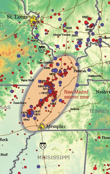 New Madrid Fault Map – Map Of The World