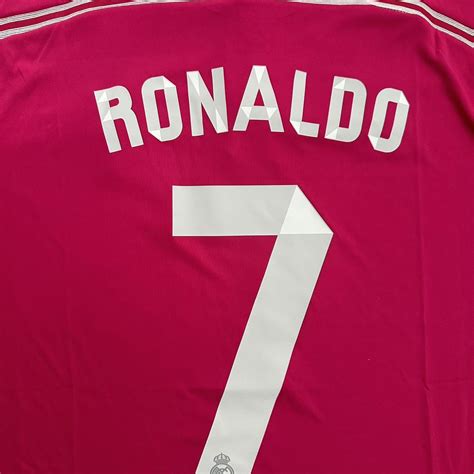 Real Madrid Ronaldo Soccer Jersey 2015 Pink... - Depop