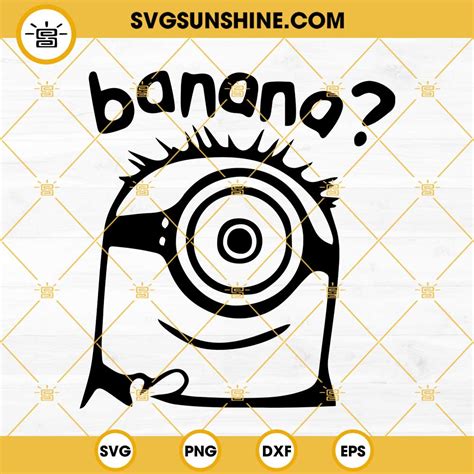 Minion SVG, Minion Banana SVG PNG DXF EPS Cricut