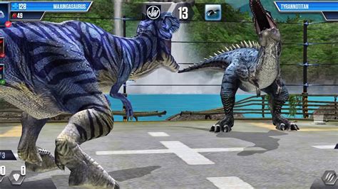 Jurassic Park World: Dinosaurs intense Fight (android iOS) HD 1080p - YouTube