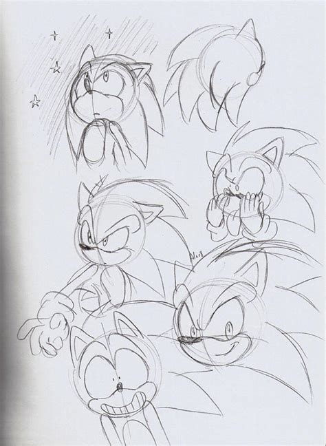 Sonic the Hedgehog sketches by ThePandamis on DeviantArt