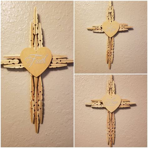 Hope, Love, & Faith Cross Wall Decor - Etsy