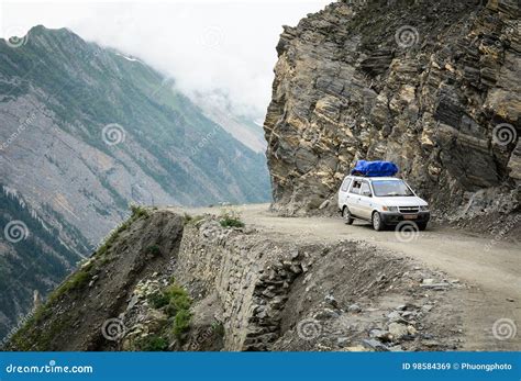 Dangerous Mountain Road in Northern India Editorial Stock Image - Image of landscape, rural ...