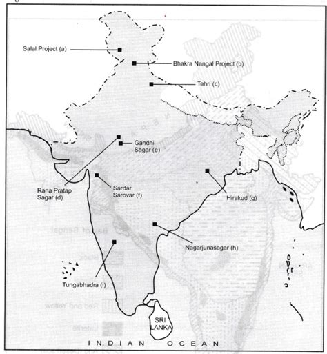 Bhakra Nangal Dam In India Map