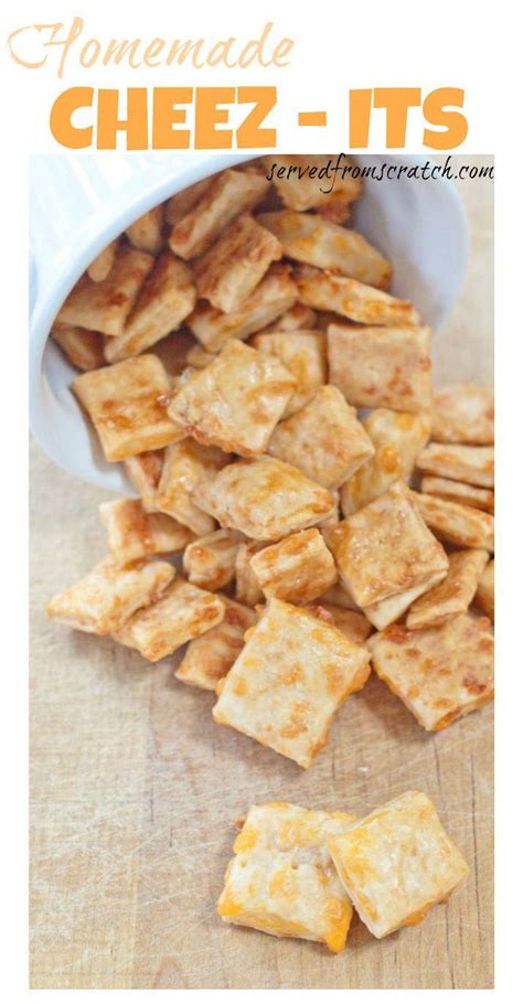 Homemade Cheez-It Crackers | Homemade cheez its, Snacks, Food