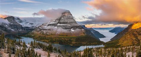 Hidden Lake Panorama | Hidden Lake Overlook, Glacier National Park ...