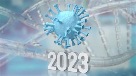 Premium Photo | The corona virus and 2023 number for sci or medical ...