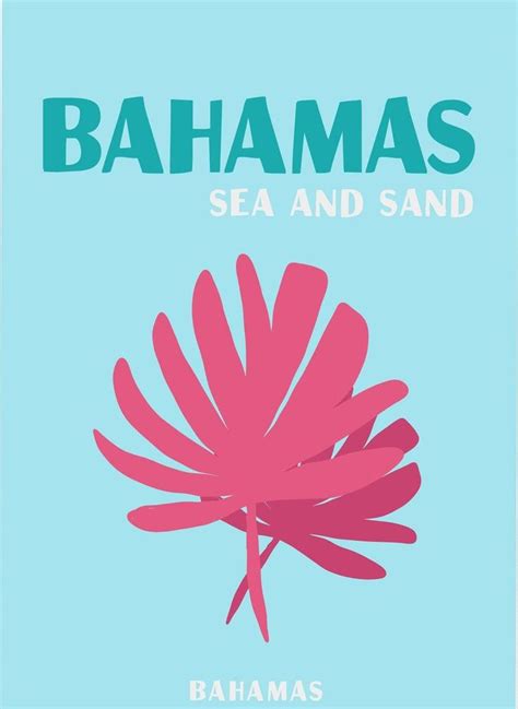 Bahamas Print, Bahama Islands Poster, Modern Wall Art, Tropical Ocean ...