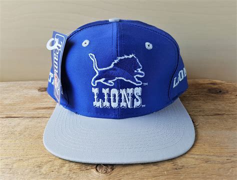 Detroit LIONS Original Vintage 90s Snapback Hat Official NFL | Etsy ...