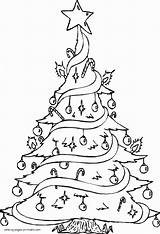 Christmas Tree Coloring Pages For Childrens Printable Free sketch template