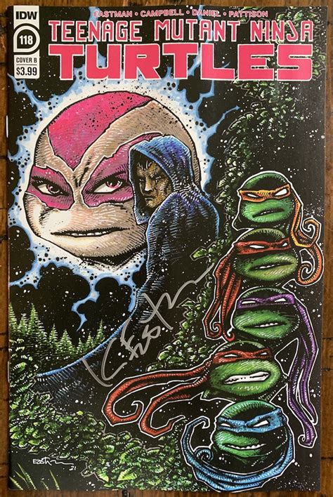 TMNT 118 Eastman Cover B SIGNED by Kevin – Kevin Eastman Studios