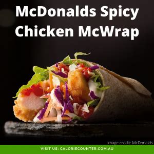 McDonalds Spicy Chicken McWrap · calcount