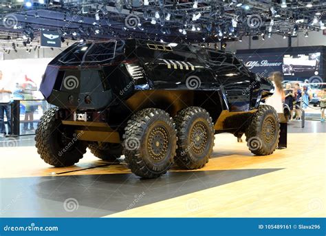 The Devel Sixty Off-road Car is on Dubai Motor Show 2017 Editorial Photo - Image of luxury ...