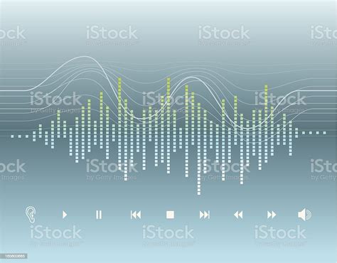 Digital Graphic Sound Wave Stock Illustration - Download Image Now - MP3 Player, Sound Wave ...