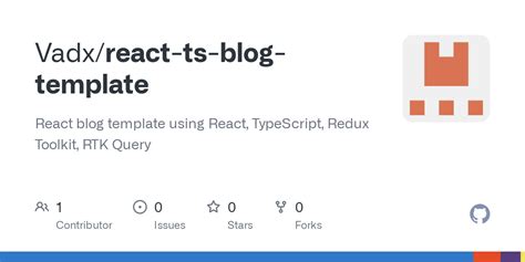 GitHub - Vadx/react-ts-blog-template: React blog template using React, TypeScript, Redux Toolkit ...