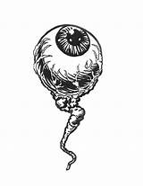 Spooky Eyeball Halloween Coloring Page  Etsy sketch template