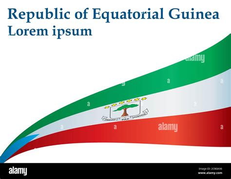 Flag of Equatorial Guinea, Republic of Equatorial Guinea. Template for ...