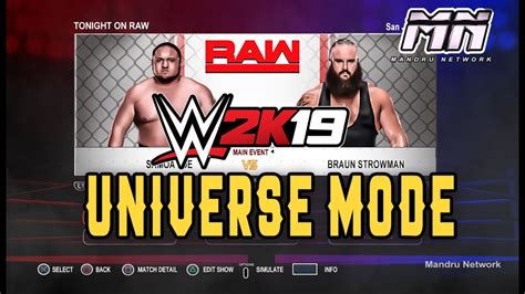 WWE 2K19 Universe Mode and Calendar for Playstation 4 and X box One ...