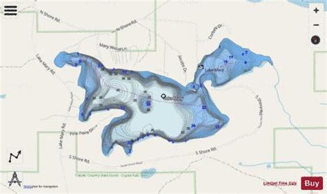 Mary, Lake Fishing Map | Nautical Charts App