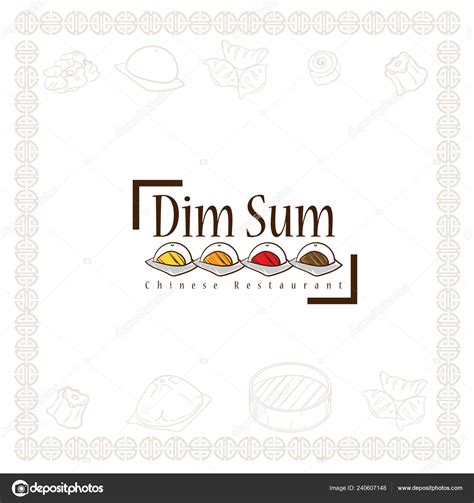 Dim Sum Chinese Restaurant Food Logo Symbol Graphic Stock Vector Image by ©foontntd #240607148