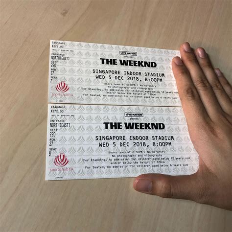 The weeknd tickets, Tickets & Vouchers, Event Tickets on Carousell