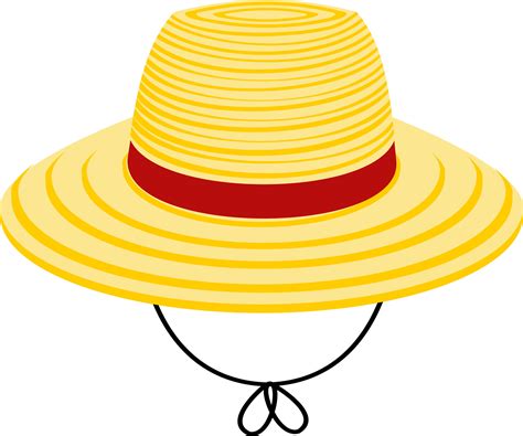 Yellow straw hat cartoon 10862378 Vector Art at Vecteezy