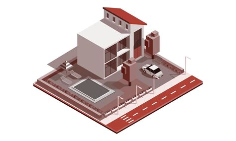 Isometric city elements 5414847 Vector Art at Vecteezy