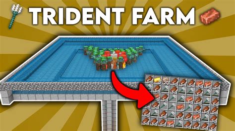 BEST 1.18 Trident Farm in Minecraft Bedrock (MCPE, Windows10,Xbox,PS4,Switch) | The Southeast ...