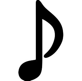 Free SVG Musical Note Silhouette